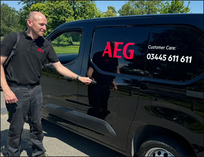 AEG Service Engineer and Van